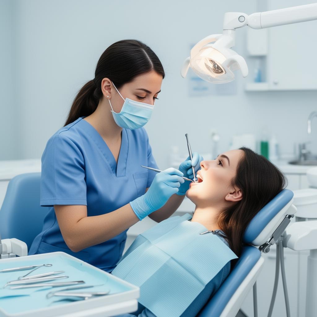Professional dental check-up