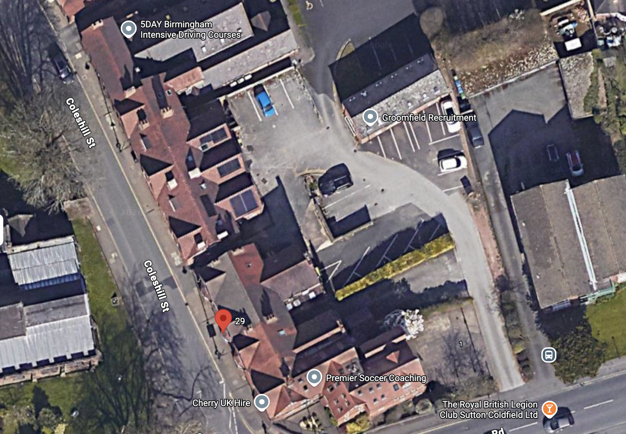 Parking map near Sutton Dental Care